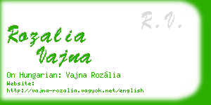 rozalia vajna business card